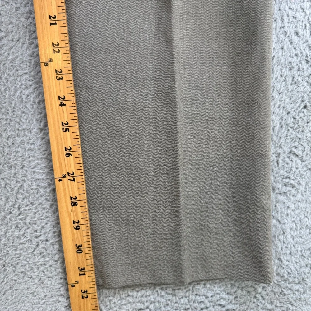 Banana‎ Republic Classic Fit Herringbone Dress Pants Mens 34x32 Taupe Gray Gray